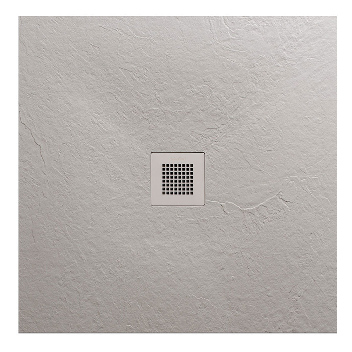 SolidSoft Flexible Soft Shower Tray Square concrete light grey