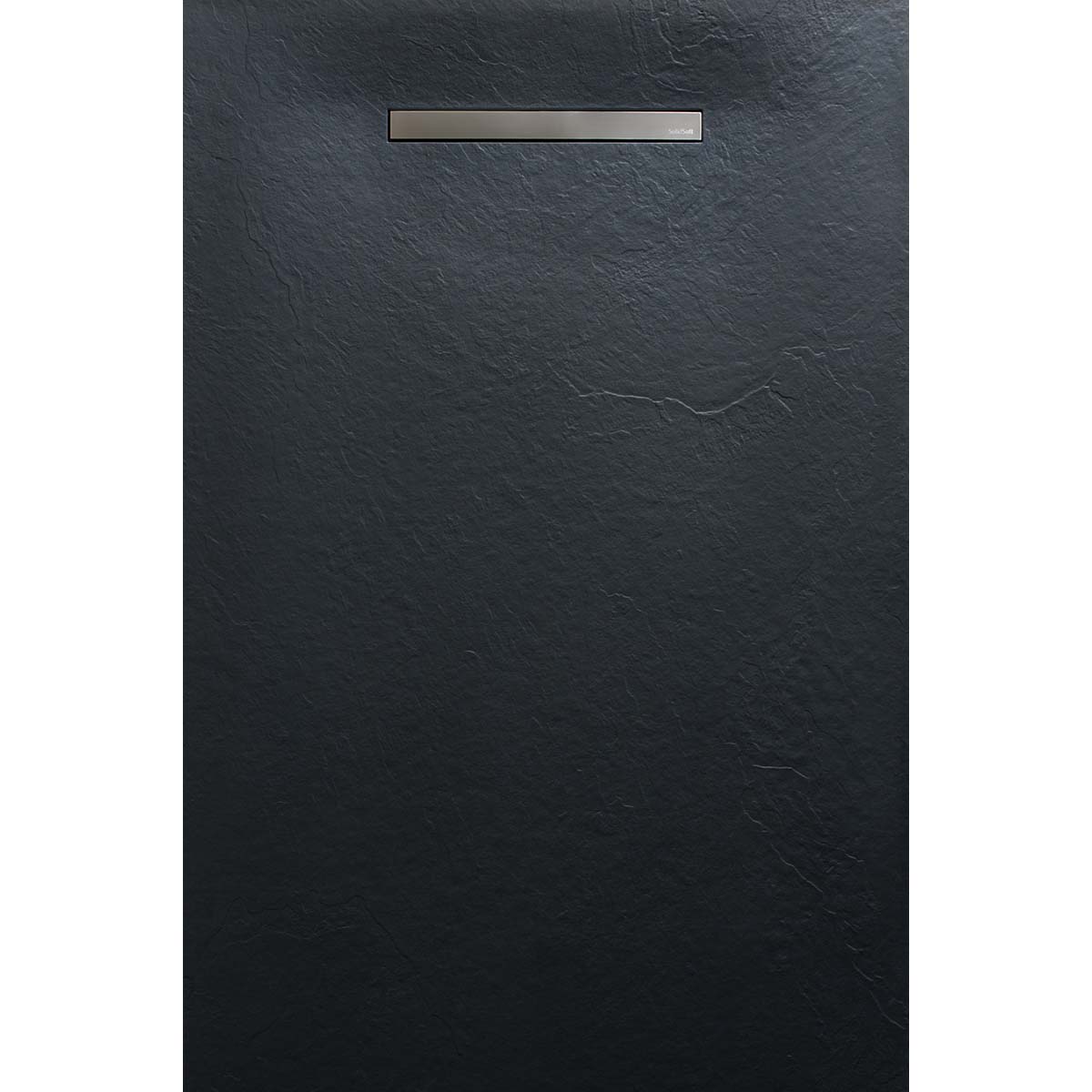 solidsoft soft slate flexible shower tray white linear drain steel