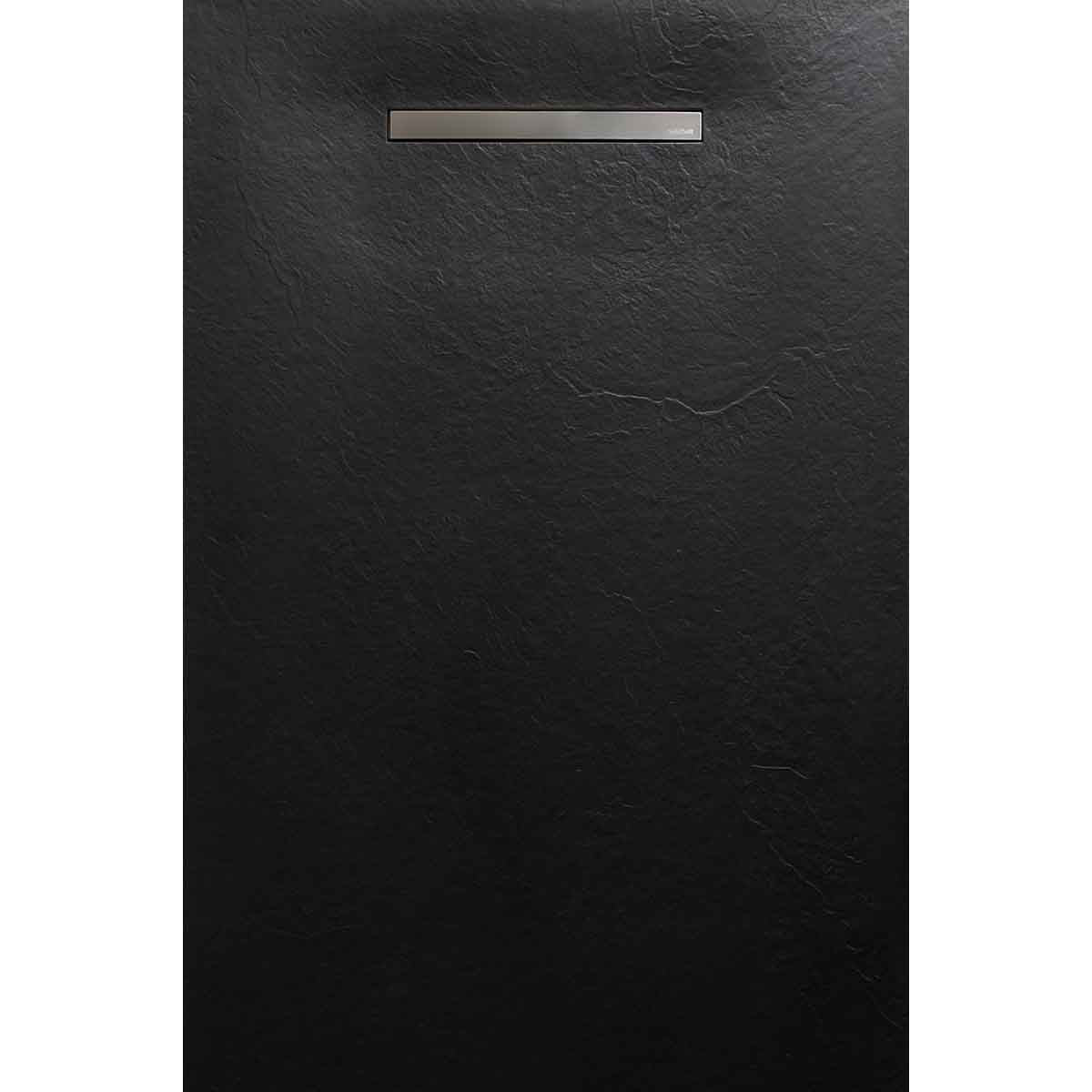 solidsoft soft slate flexible shower tray black linear drain steel