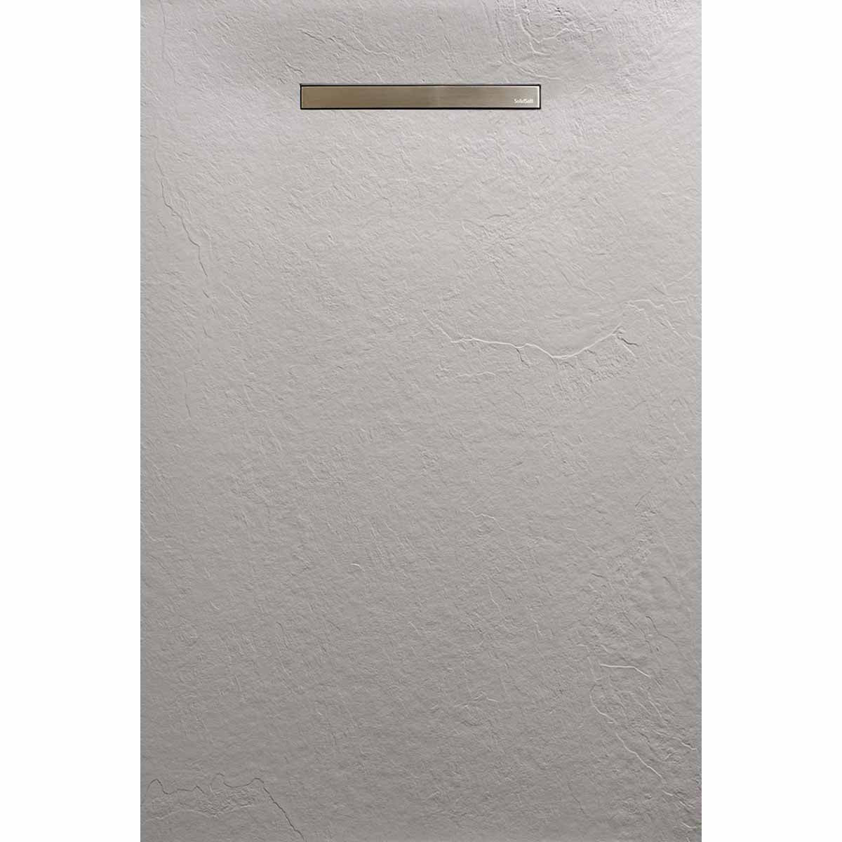solidsoft soft slate flexible shower tray concrete linear drain steel