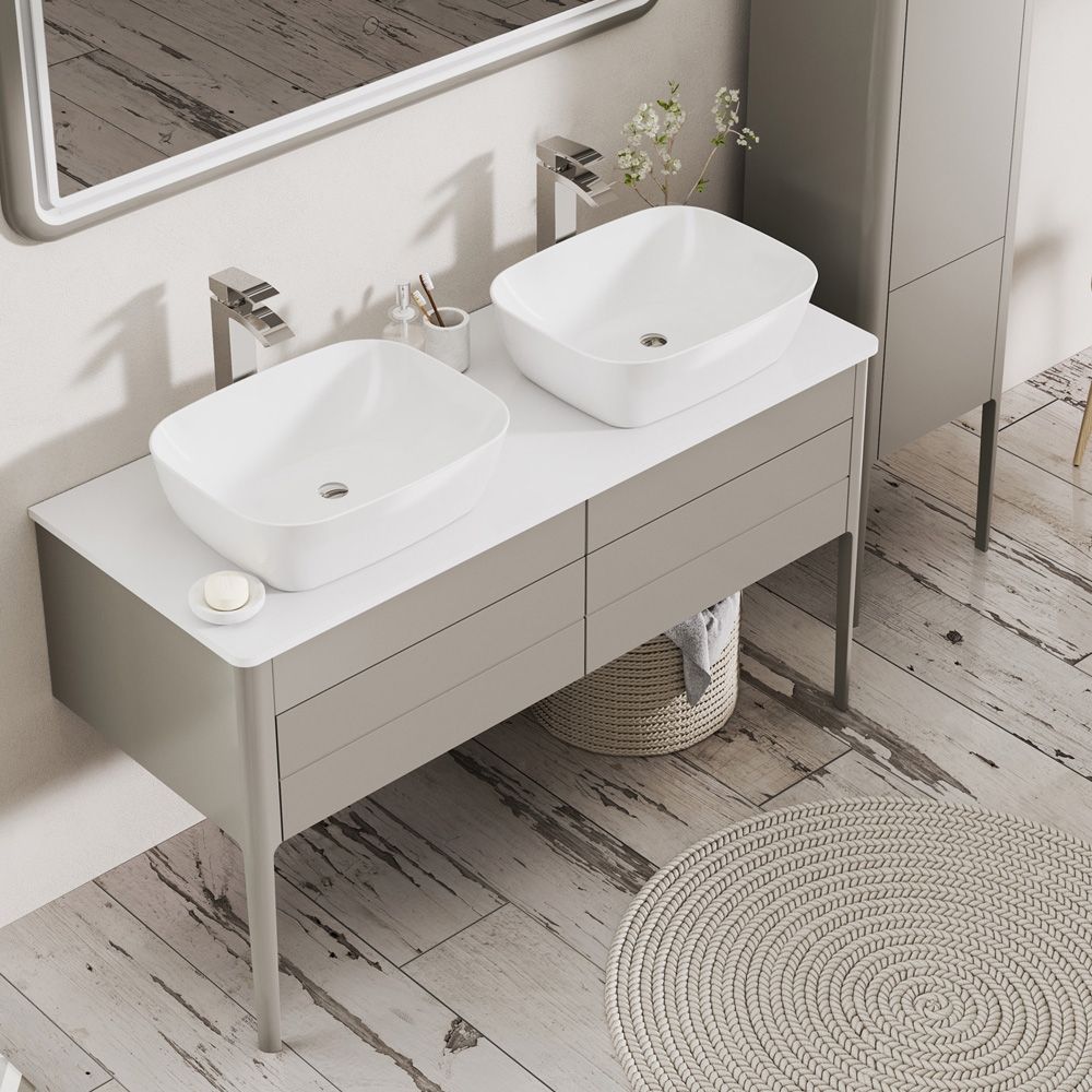 Doro 1200mm Wall Hung Vanity Unit With Worktop