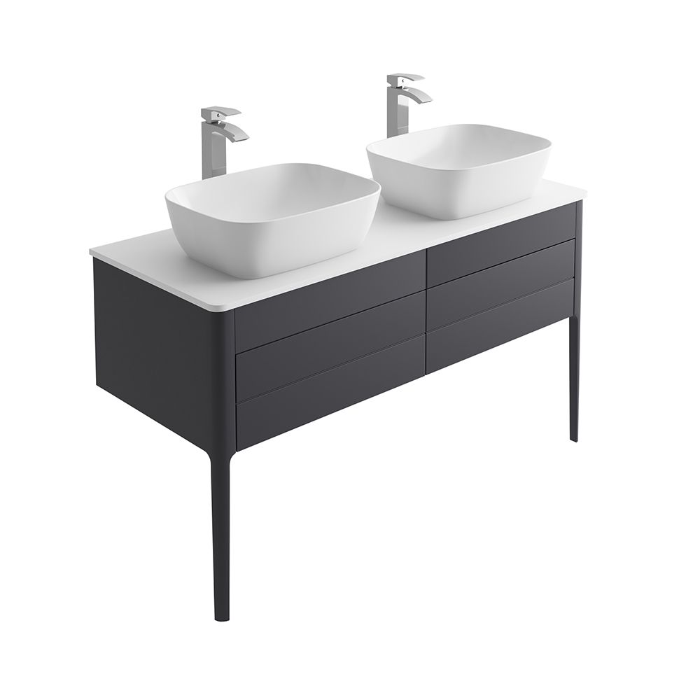 Doro 1200mm Wall Hung Vanity Unit With Worktop