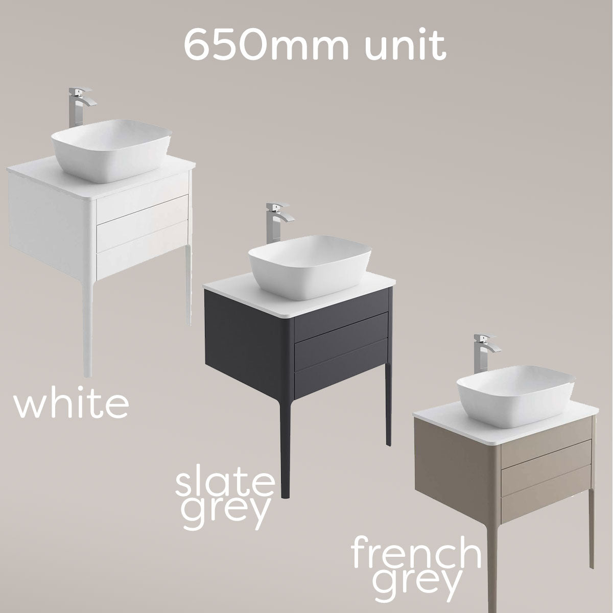 Doro Wall Hung Vanity Unit With Worktop
