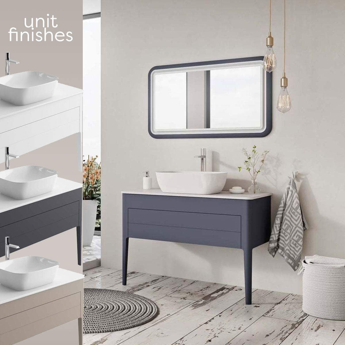 Doro Wall Hung Vanity Unit With Worktop