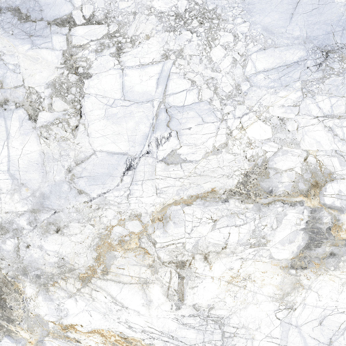 Supreme 4D Shaped Matt White Marble Tile 100 x 100cm