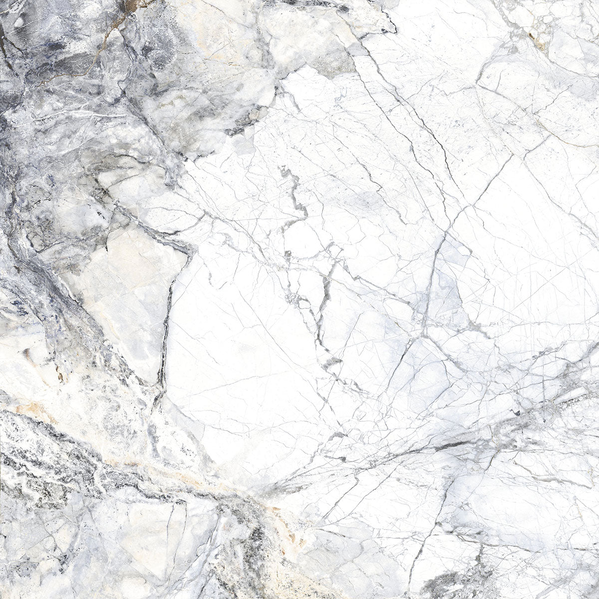 Supreme 4D Shaped Matt White Marble Tile 100 x 100cm