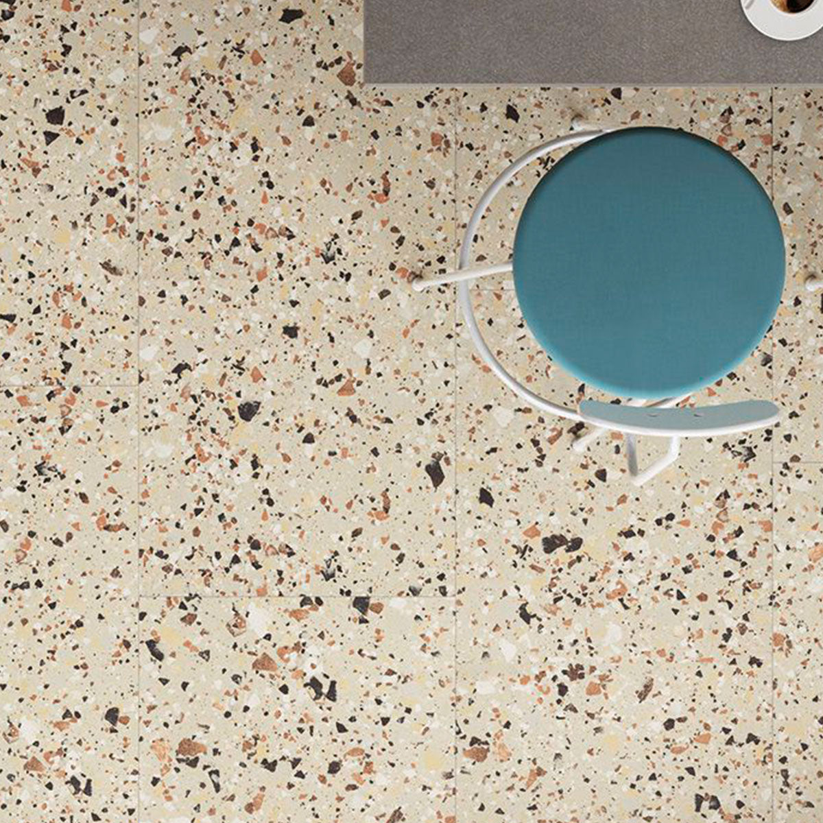 Terrazzo Lusso Beige Porcelain Tile Matt 60 x 60cm
