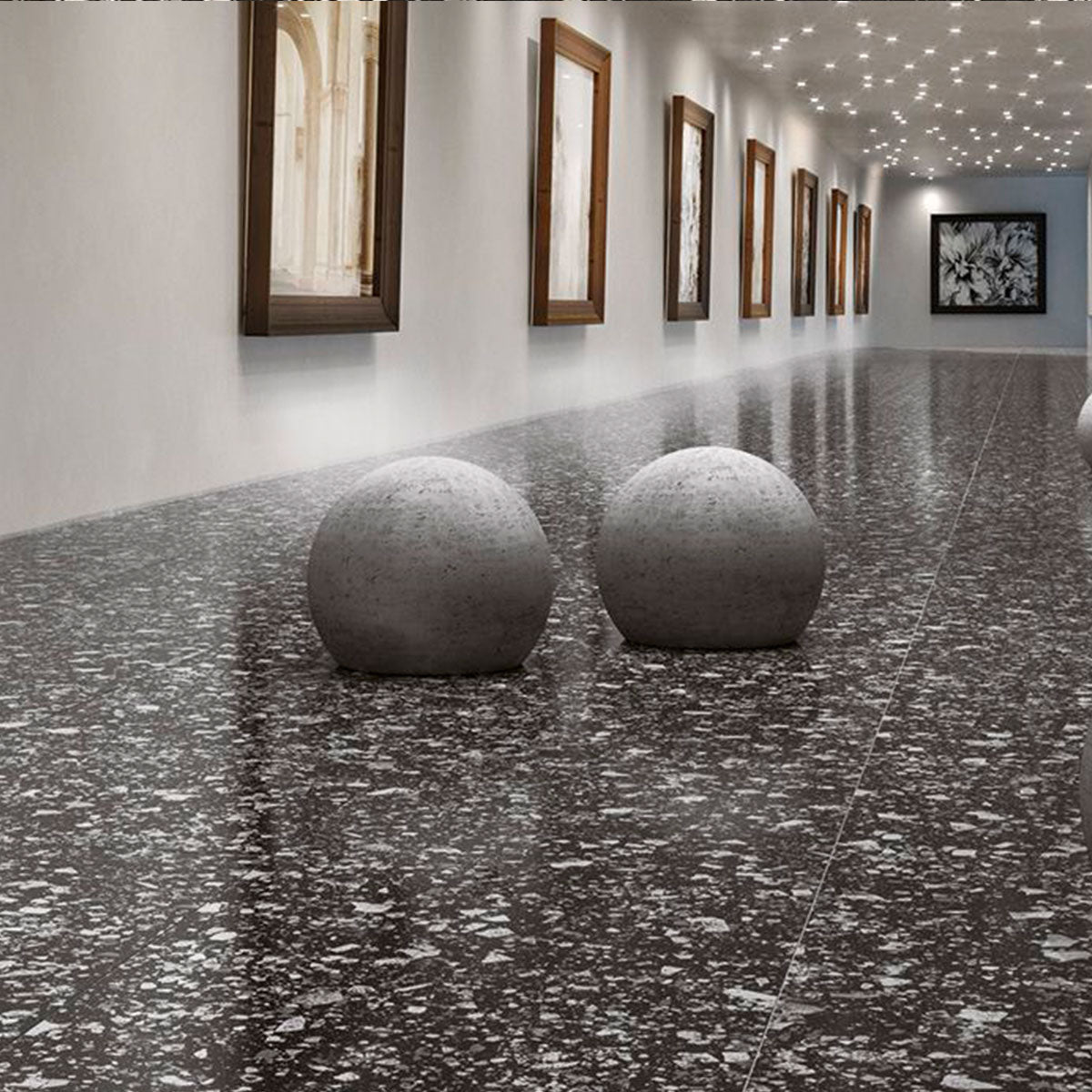 Terrazzo Lusso Graphite Porcelain Tile Matt 60 x 60cm