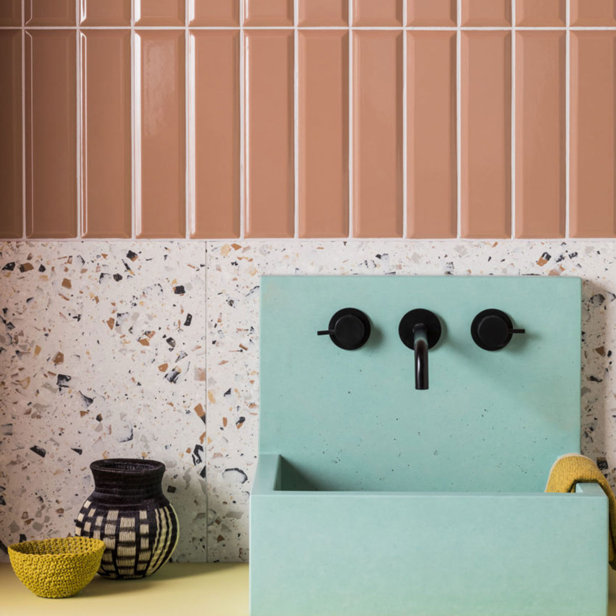 Terrazzo Lusso Ivory Porcelain Tile Matt 60 x 60cm