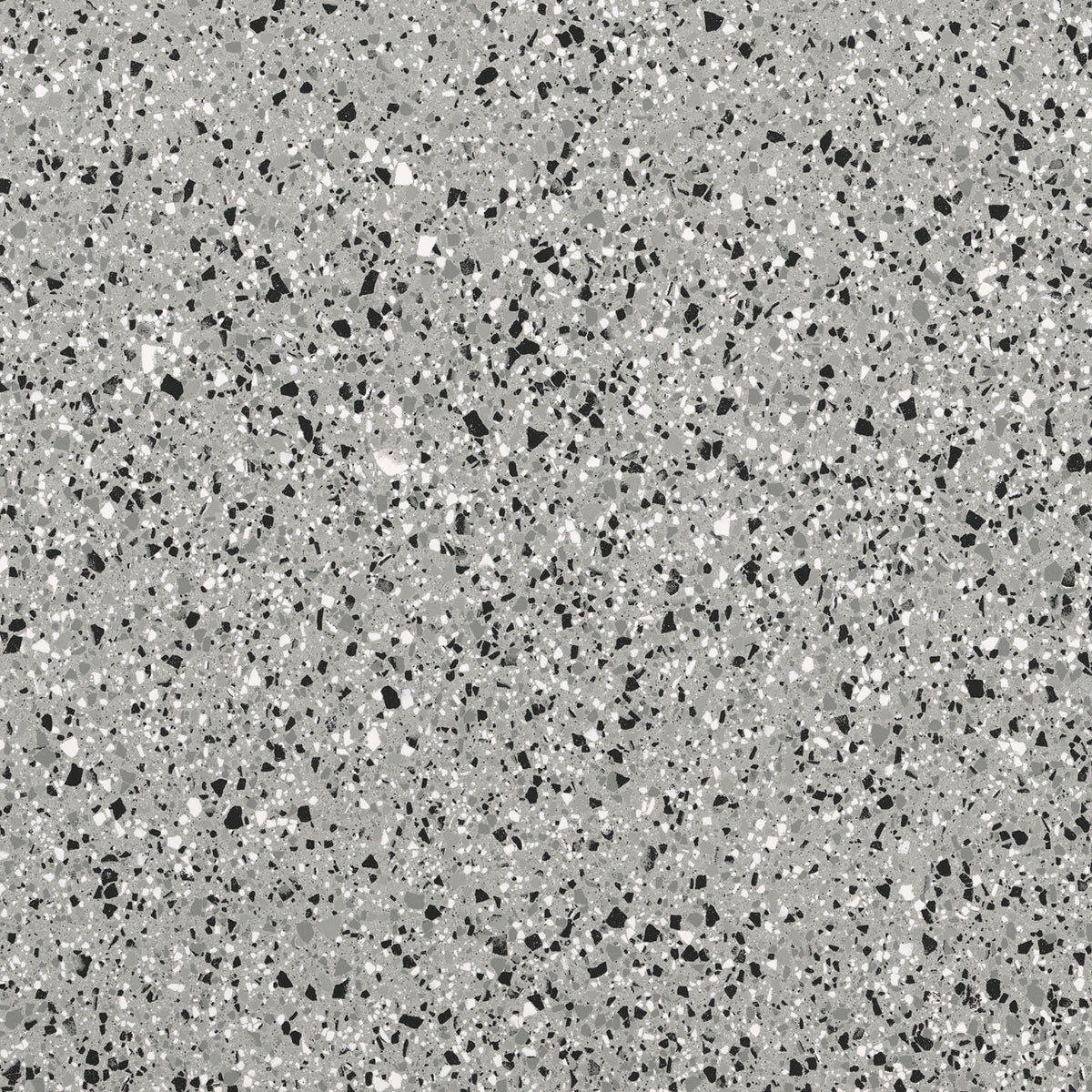 Terrazzo Lux Grey Full-Bodied Porcelain Tile Matt 60 x 60cm