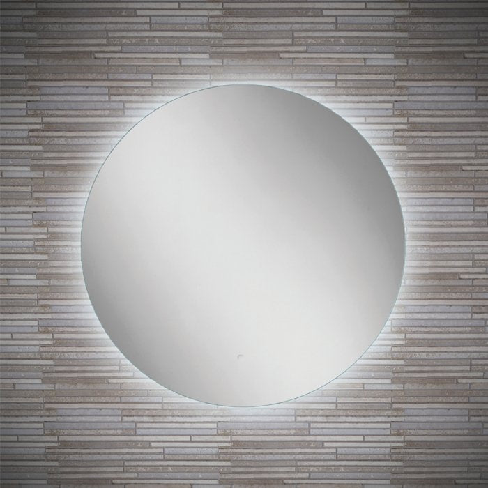 HiB Theme LED Illuminated Round Bathroom Mirror