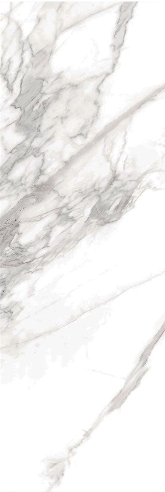 Torano Bianco Marble Effect Wall Tile Gloss 33x100cm