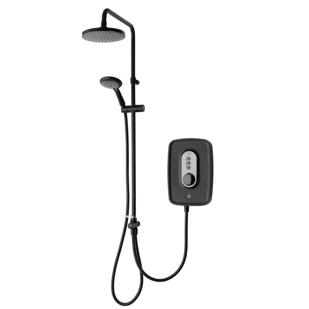 triton danzi electric shower duelec gloss black