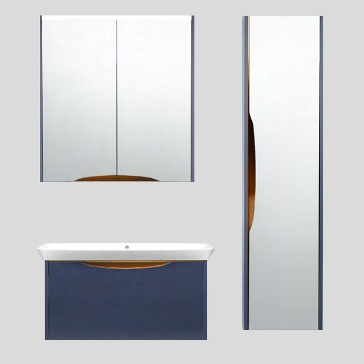 Create powerful visual impact to your modern bathroom with the Utopia Lustre Collection