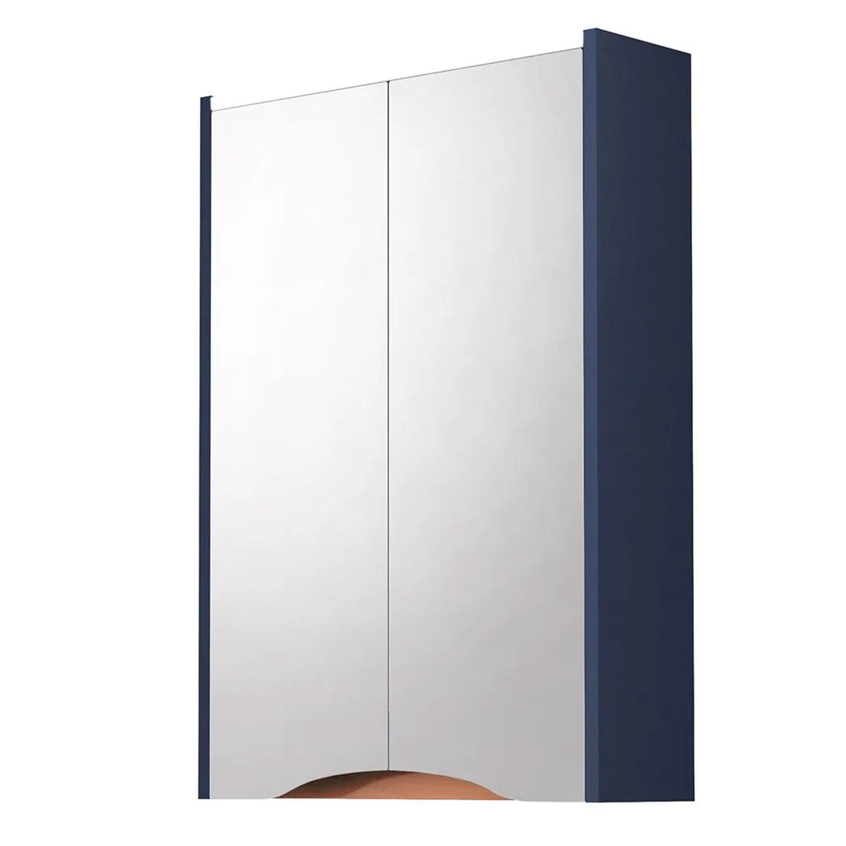 Utopia Lustre Bathroom Mirror Cabinet Wall Hung With LED Illumination and Shaver Socket Indigo