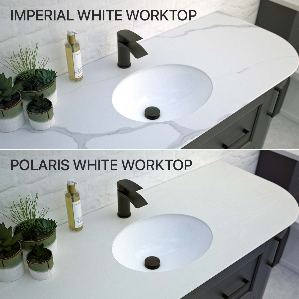 utopia roseberry solid surface imperial white polaris white