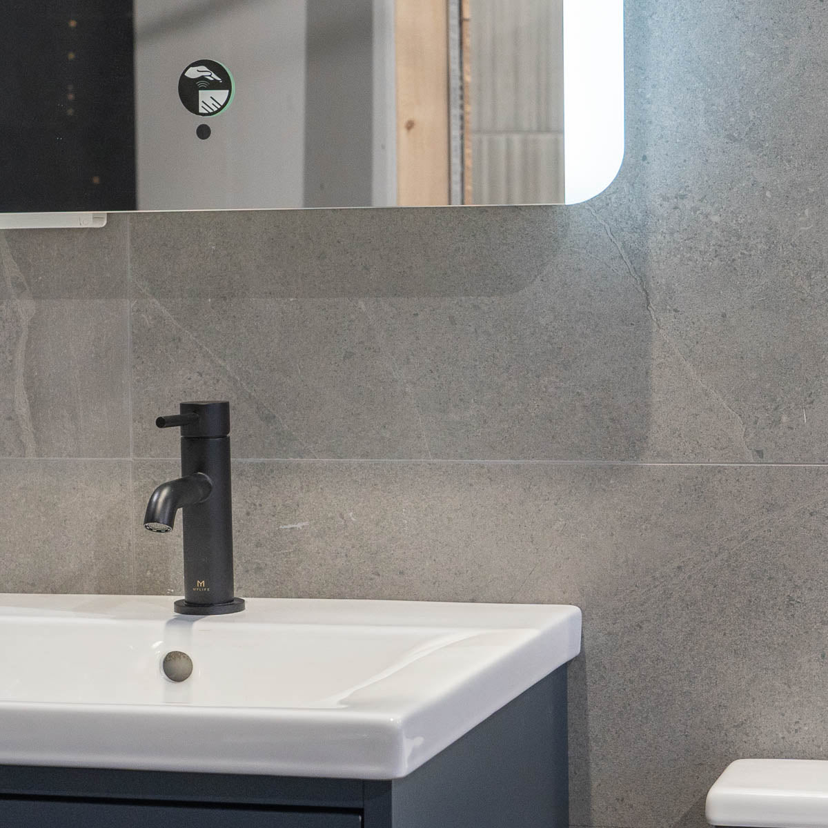 Valencia Grey Stone Effect Porcelain Tile 59x120cm Matt