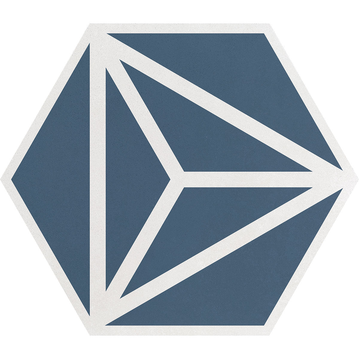 Varadero Azure Hexagonal Porcelain Tile Matt 20x23cm