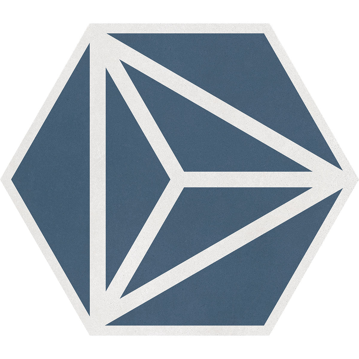 Varadero Azure Hexagonal Porcelain Tile Matt 20x23cm