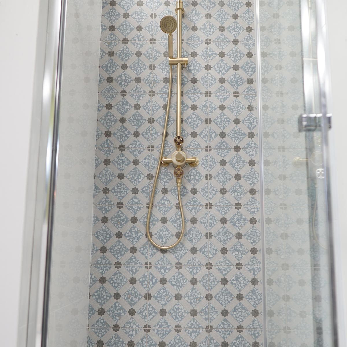 Vives Farnese Mancini Azul Porcelain Tile Terrazzo Effect 30 x 30cm