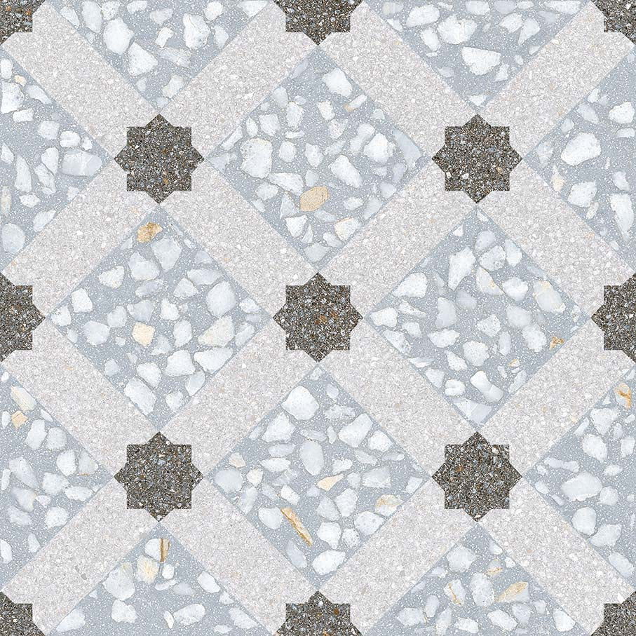 Vives Farnese Mancini Azul Porcelain Tile Terrazzo Effect 30 x 30cm