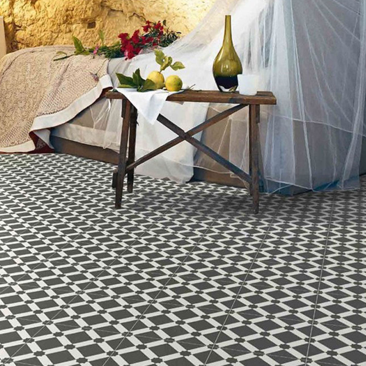Vives Palau Grafito Porcelain Tile 20 x 20cm