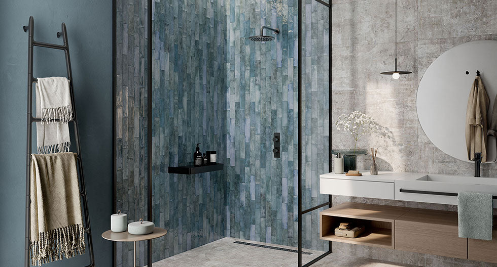 Creating a Bathroom Feature Wall with Luxury Tiles