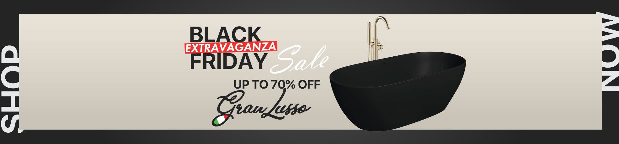 Get up to 70% off Granlusso | Black Friday Sale banner