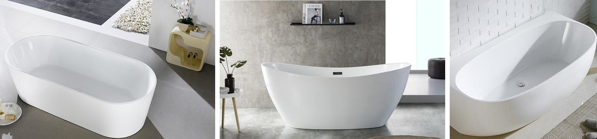 Baths Freestanding Modern Traditional Acrylic Stone