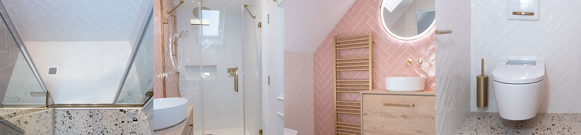 Ultra-Chic Pink and Gold Bathroom