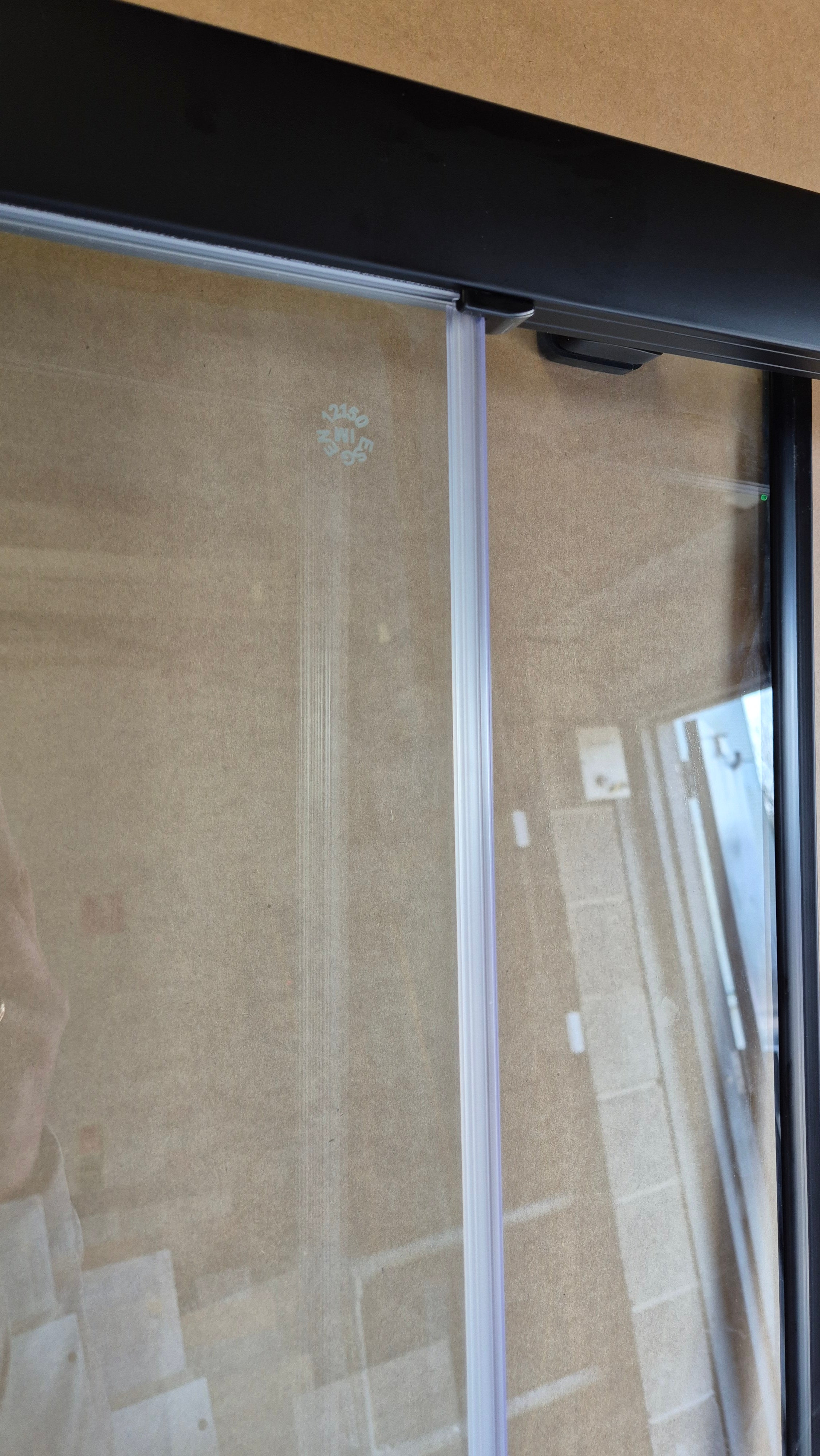 Ex-Display Image i4 1400mm Sliding Shower Door - Matt Black