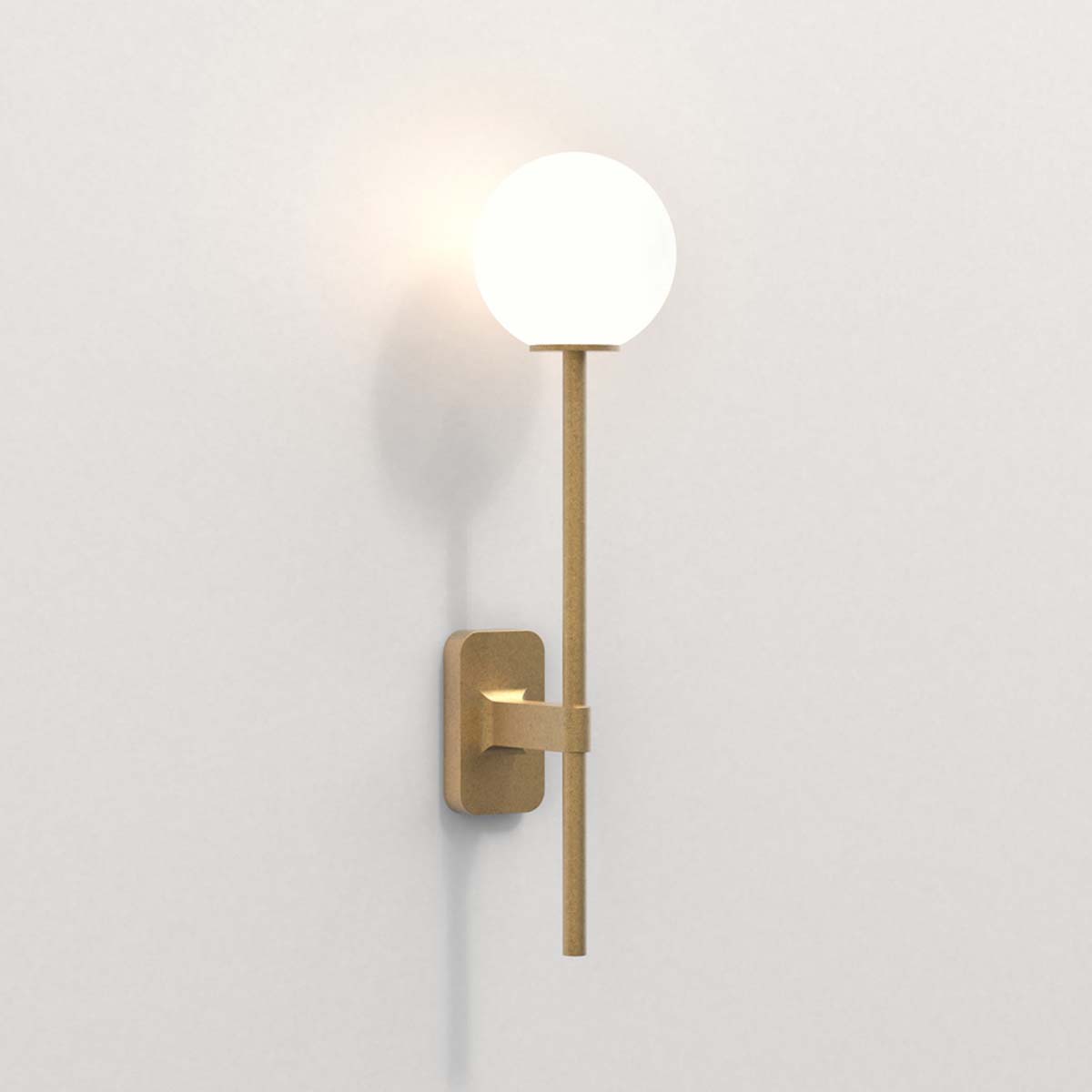 Biella Grande Bathroom Light Antique Brass