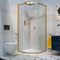 Crosswater Clear 6 Quadrant Shower Door - Brushed Brass