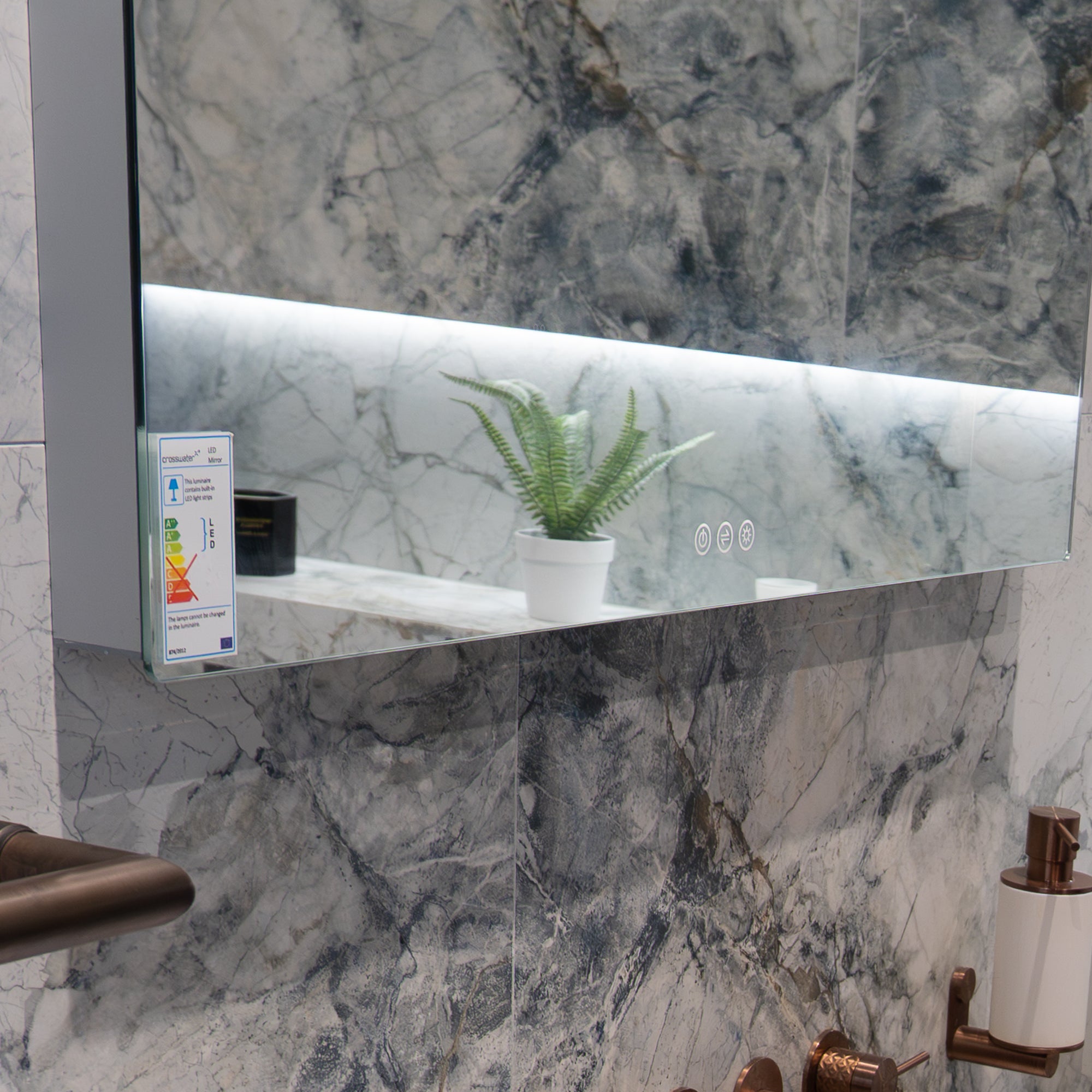 Ex-Display Crosswater Glide Illuminated Mirror - 1000x600mm