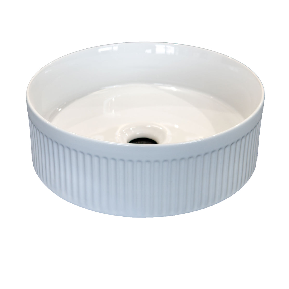 Sink Basins Rounded Florence Fluted Countertop Basin Round