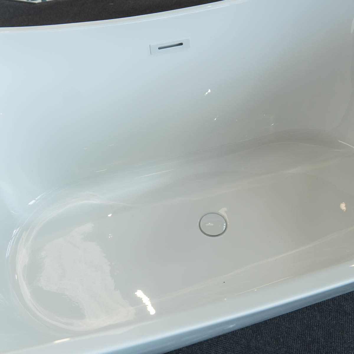 Granlusso Lusso Nova Double Slipper Freestanding Bath Acrylic - Gloss
