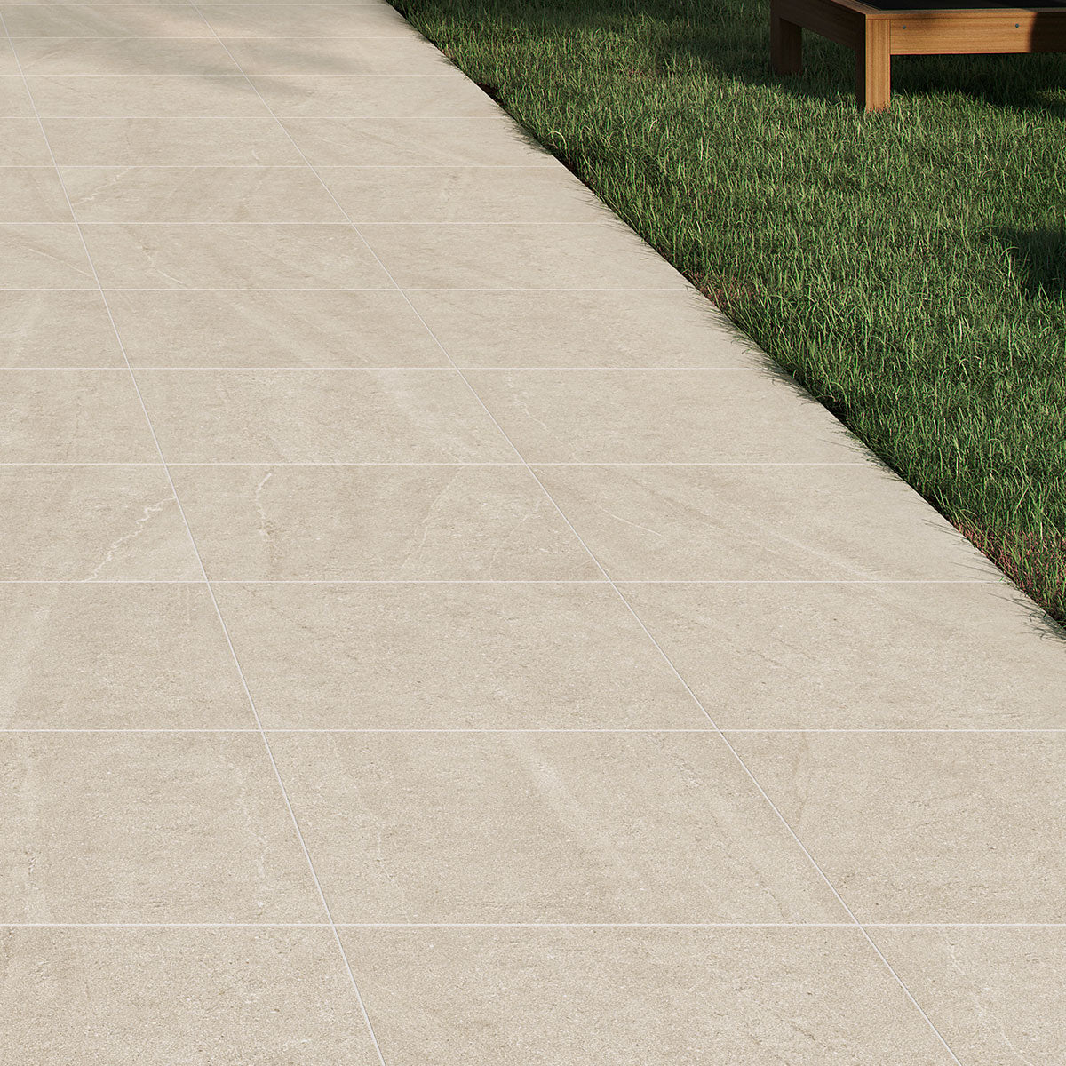Materia Sand 20mm Stone-Effect Outdoor Porcelain Tile 60x120cm