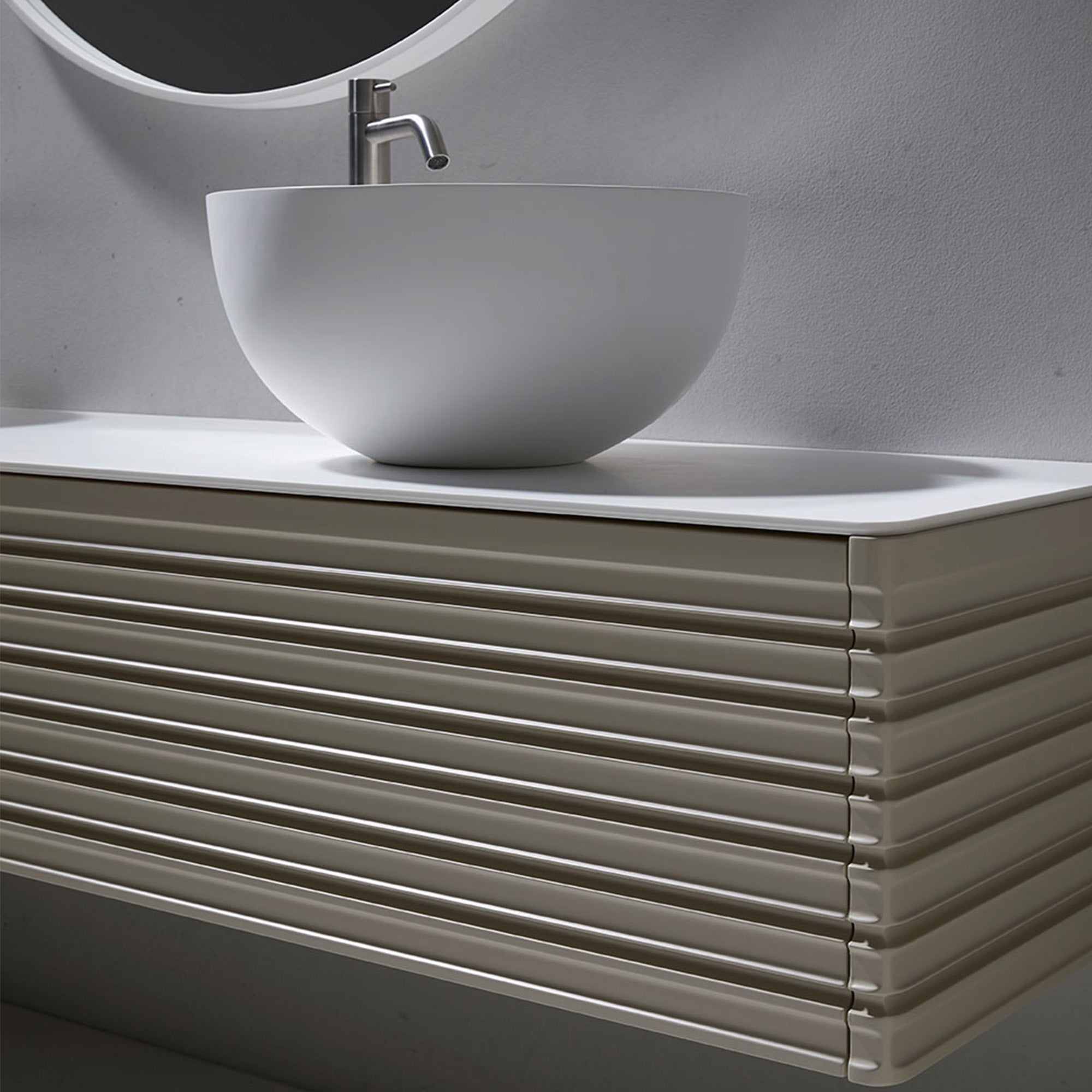 Oslo 1200 Wall Hung Vanity Unit With Solid Surface Worktop