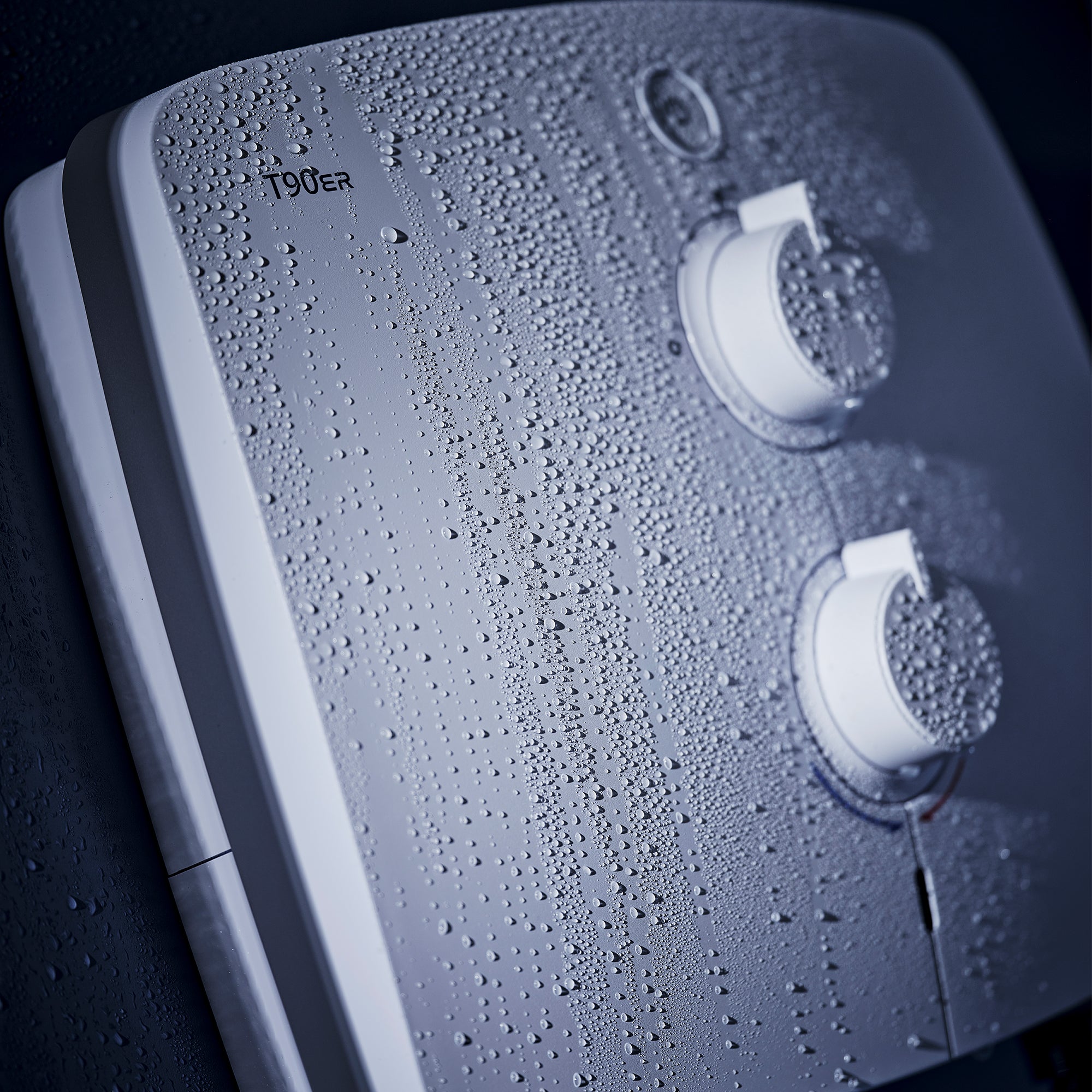 Triton T90ER White 9kW Dual Pumped Electric Shower with Rainfall Overhead and Handset Matt White