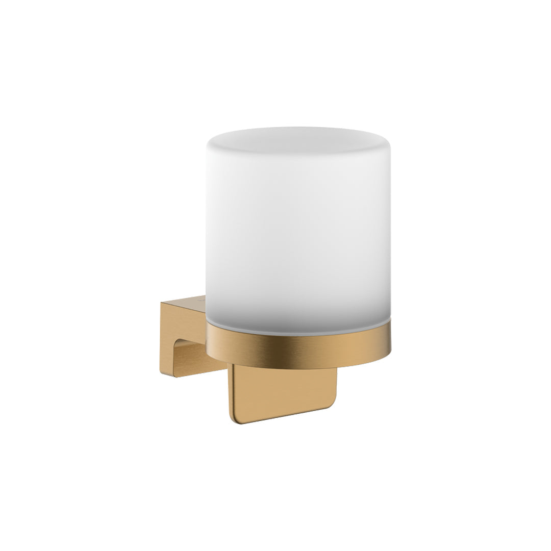 Hansgrohe AddStoris S Liquid Soap Dispenser in Briushed Bronze. Supplied by Deluxe Bathrooms.