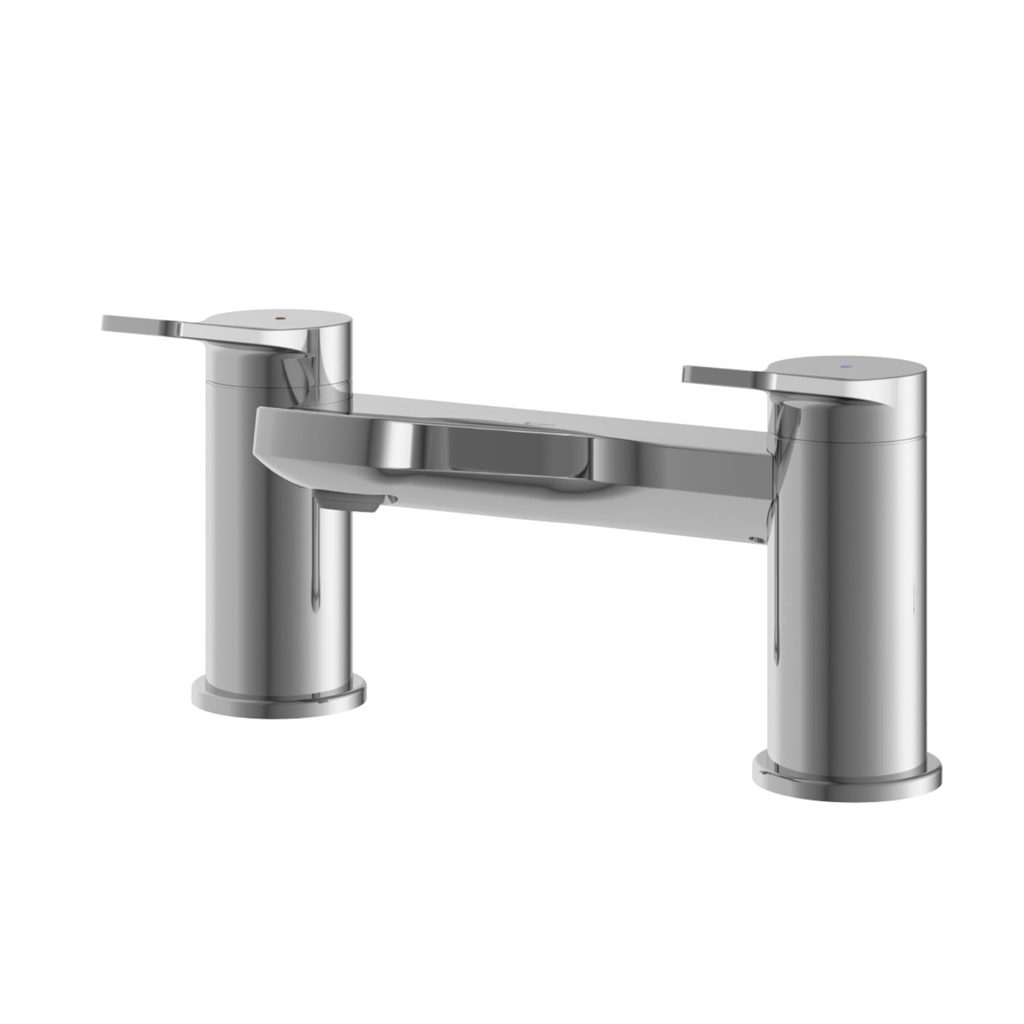 Agora Deck Mounted Bath Filler in chrome deluxe bathrooms Ireland
