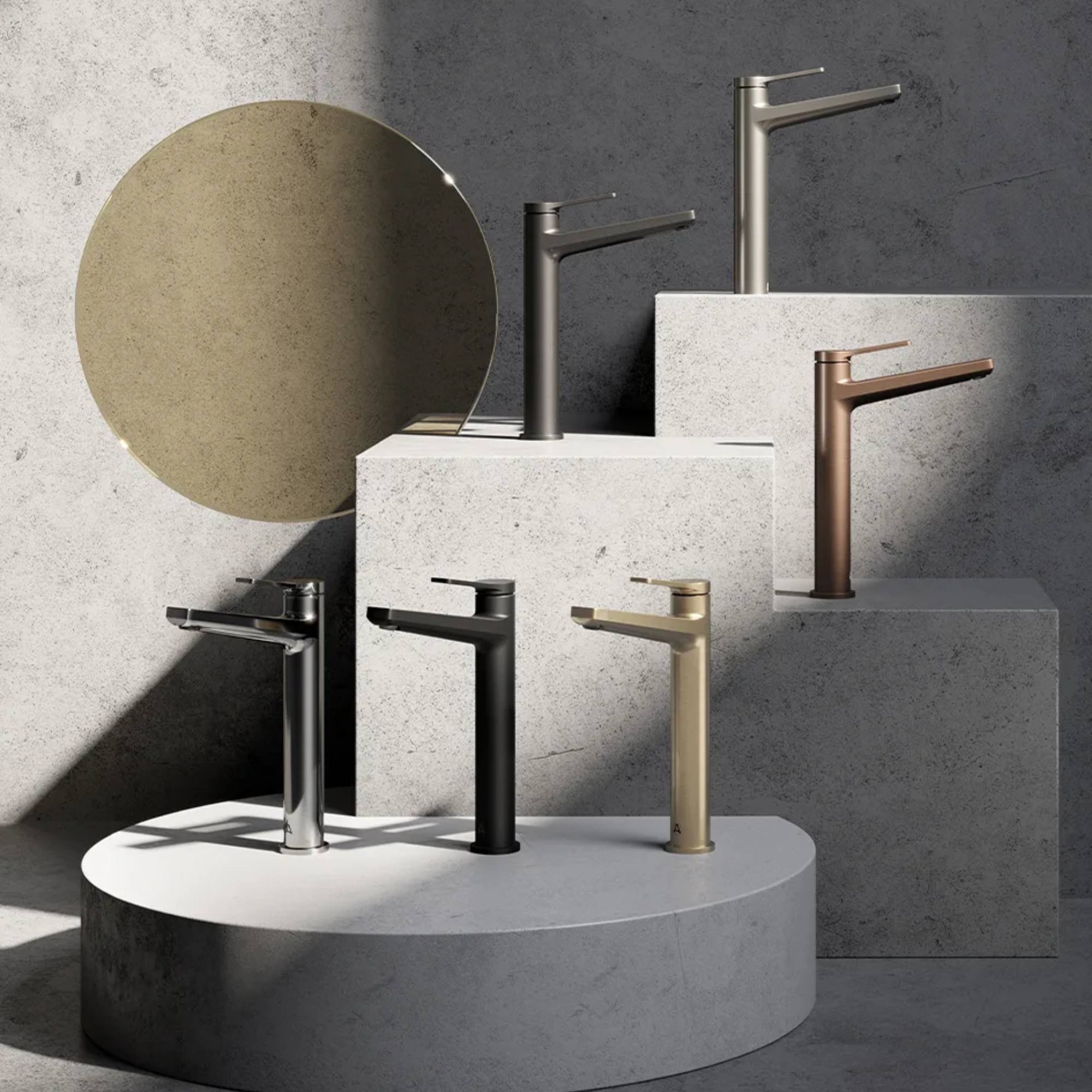 Agora Tall Basin Mixer Tap with Click-Clack Waste - Deluxe bathrooms - Ireland