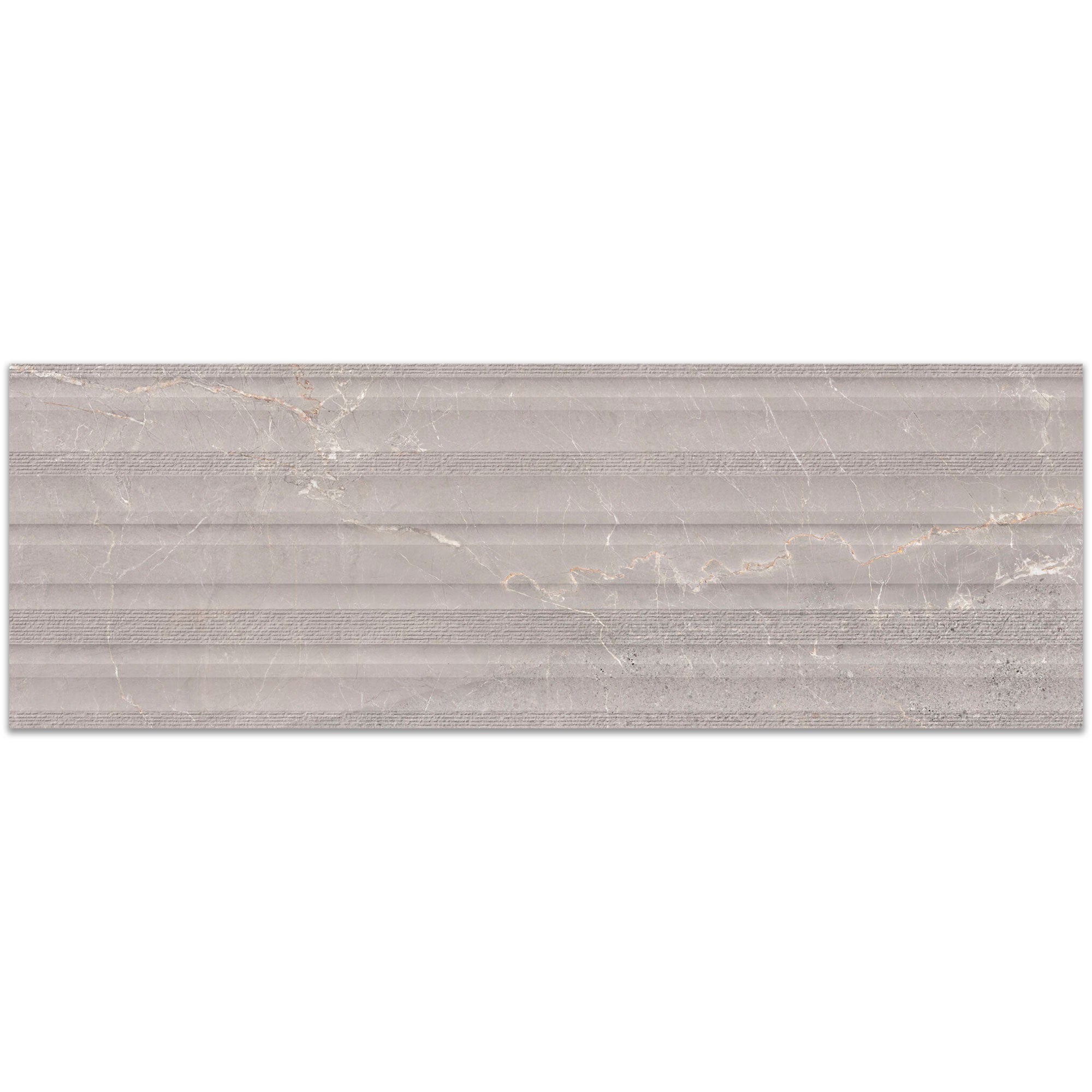 Alchemy Iron Marble Effect Decor Wall Tile 33x100cm Matt