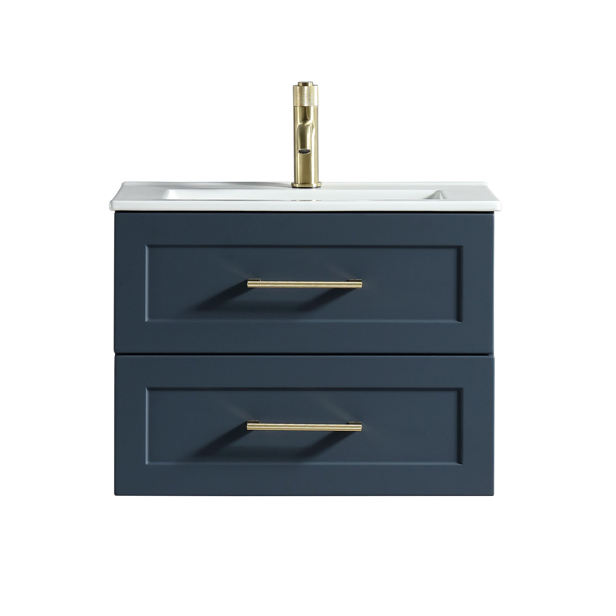 alton 600 wall mounted 2 drawer vanity unit with washbasin midnight shadow