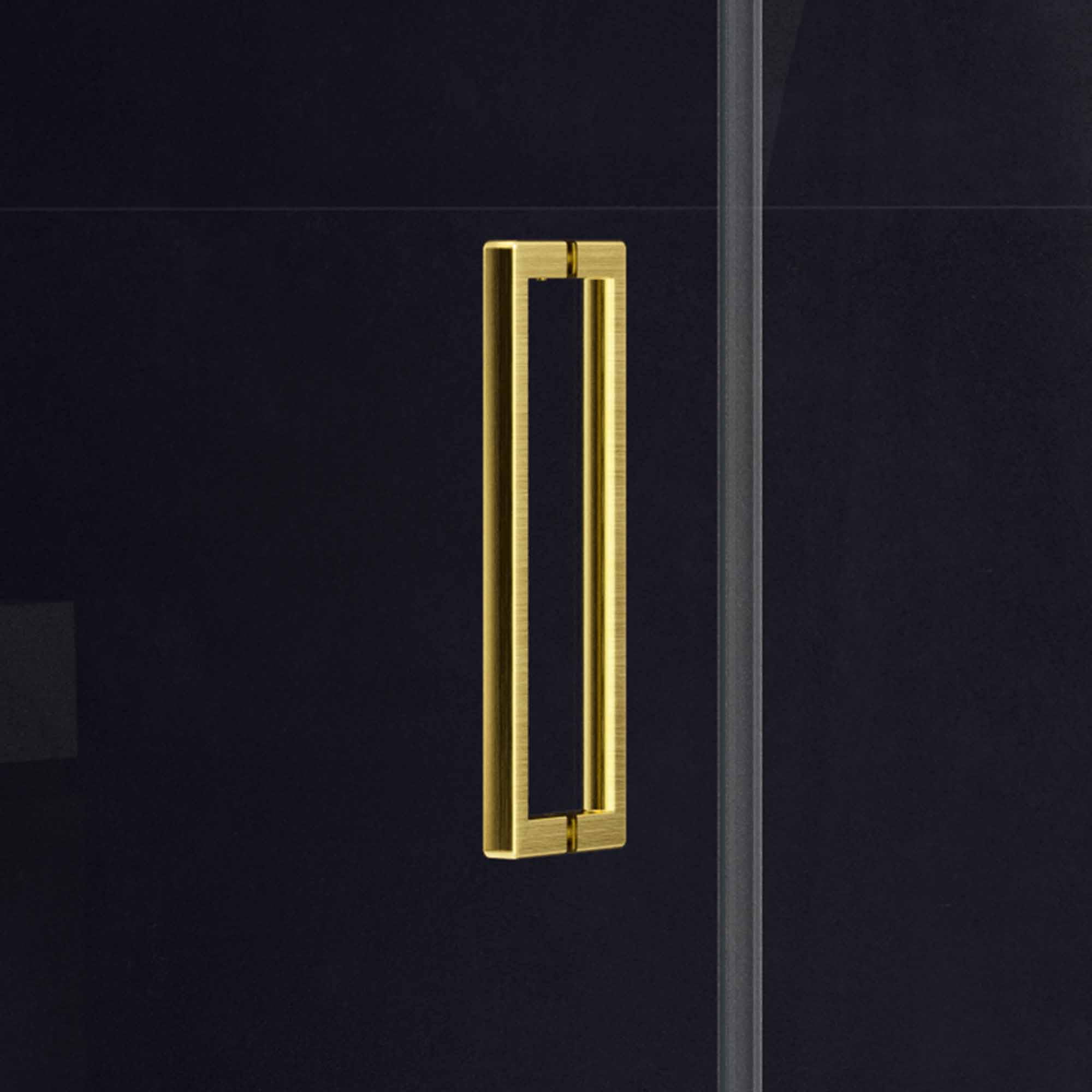 aureo ten shower door handle brushed brass