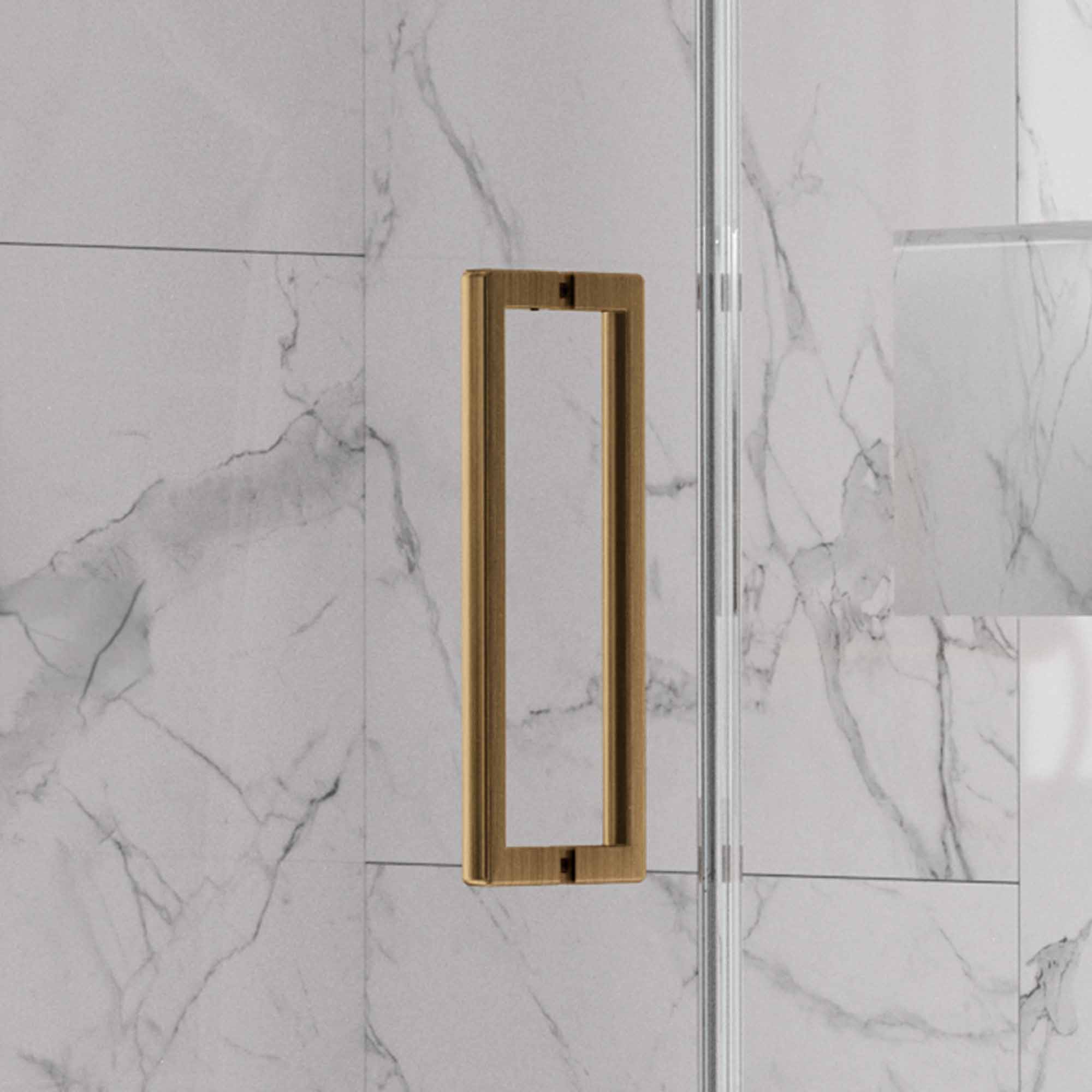 aureo ten shower door handle brushed bronze