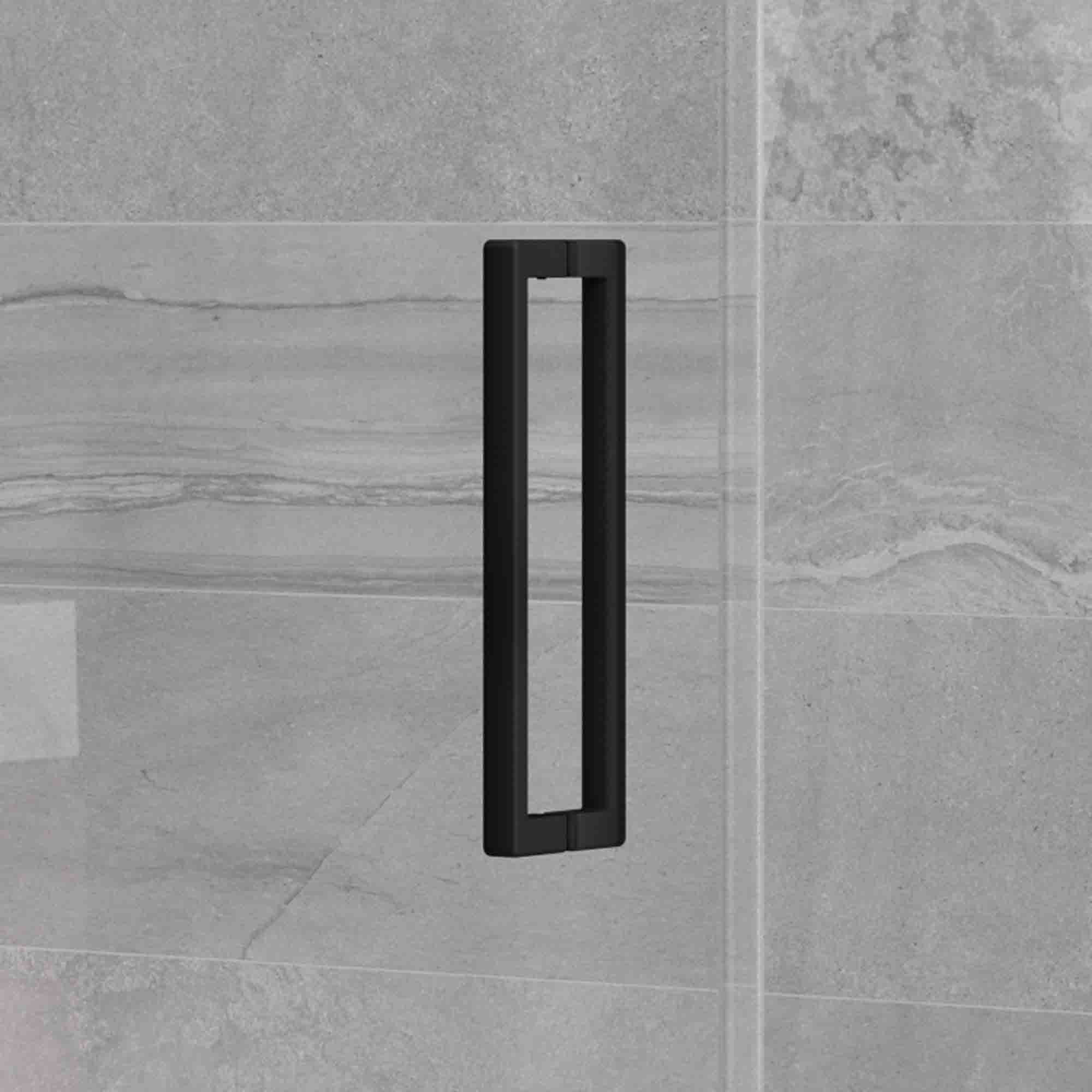 arysto ten shower door handle matt black