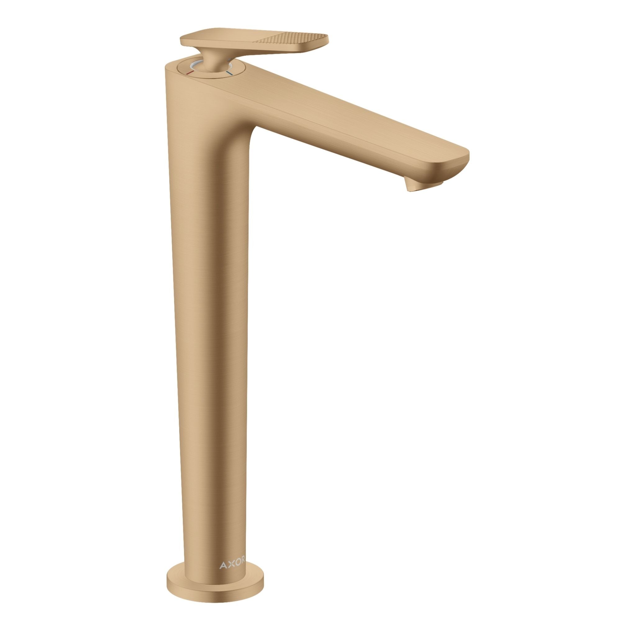 Axor Citterio C 250 Tall Basin Mixer Tap With Waste Cubic Cut Brushed Bronze