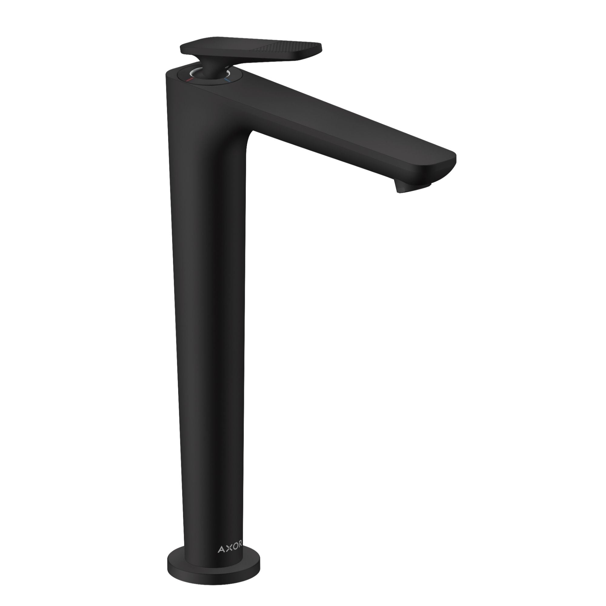 Axor Citterio C 250 Tall Basin Mixer Tap With Waste Cubic Cut Matt Black