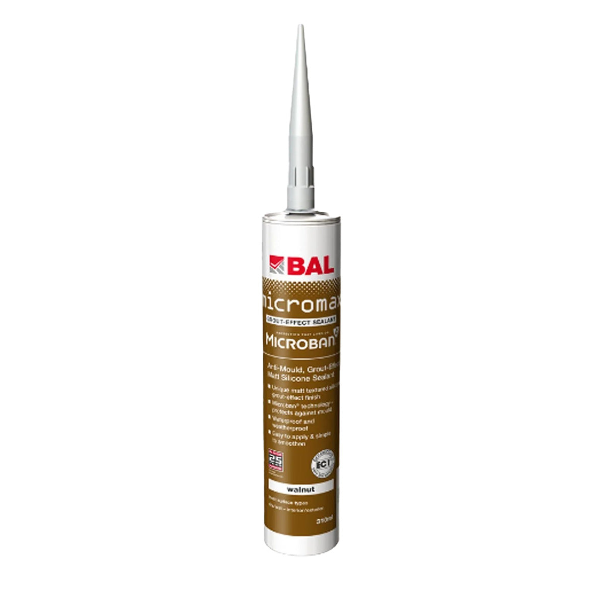 bal micromax grout effect silicone sealant walnut